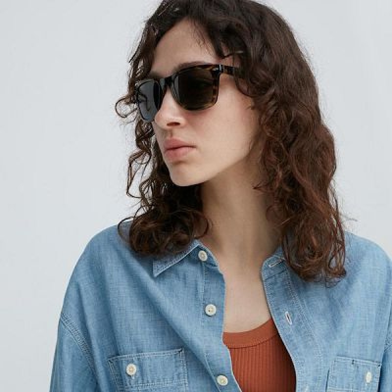 Uniqlo Wellington Folding Solglasögon Dam Bruna | 3601700