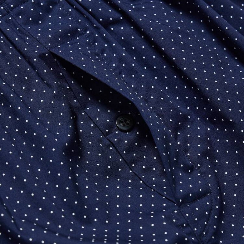 Uniqlo Woven Dotted Boxer Underkläder Herr Marinblå | 9914771