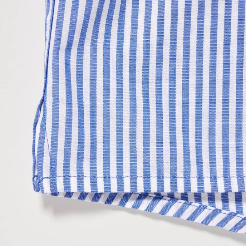 Uniqlo Woven Striped Boxer Underkläder Herr Blå | 9674126